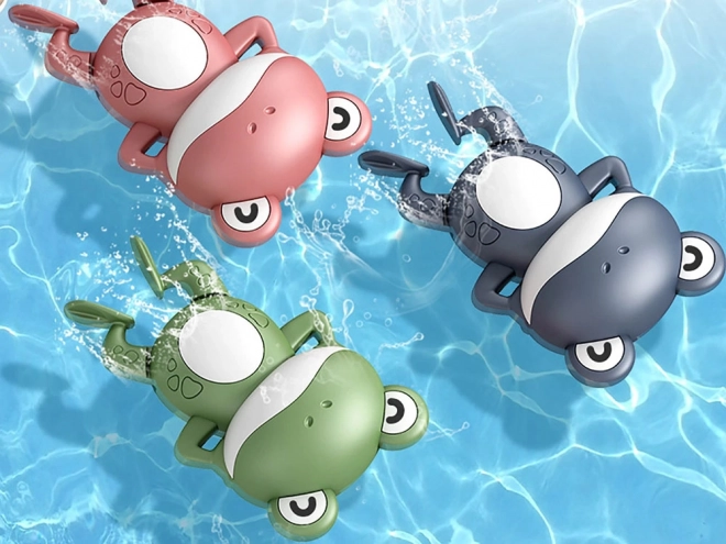 Aufziehbarer schwimmender Frosch für die Badewanne