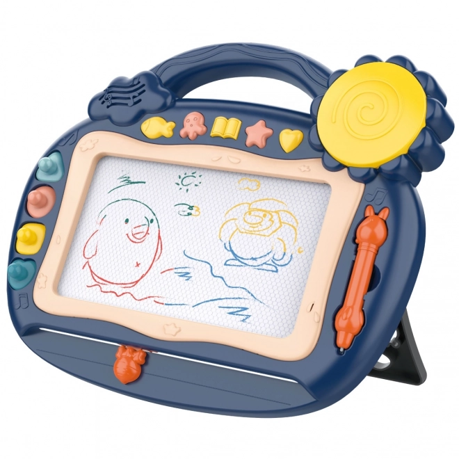 Woopie Magische Zeichentafel blau mit Stempeln