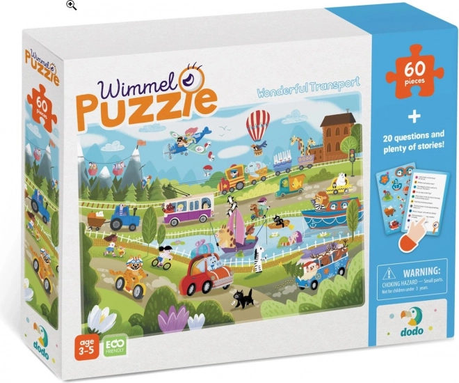 DODO Puzzle Transport auf dem Land 60 Teile