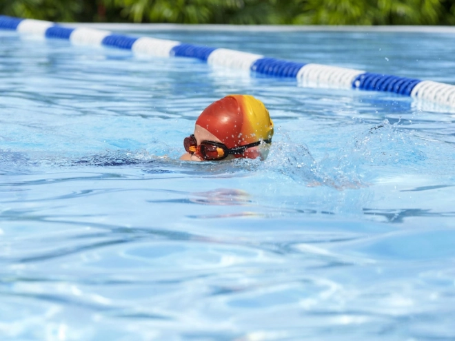 Bunter Silikon Schwimmkappe für Kinder