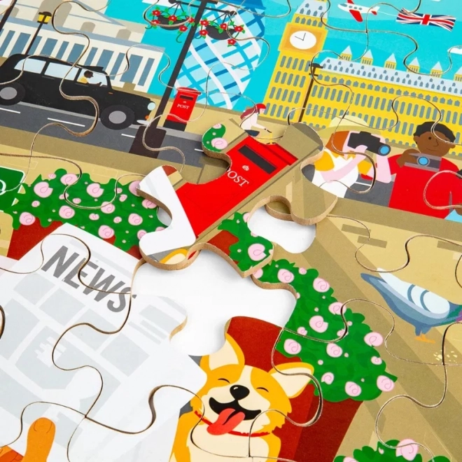 Holzpuzzle London - Bodenspiel