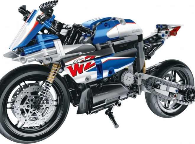 Baukasten Motorrad Blau
