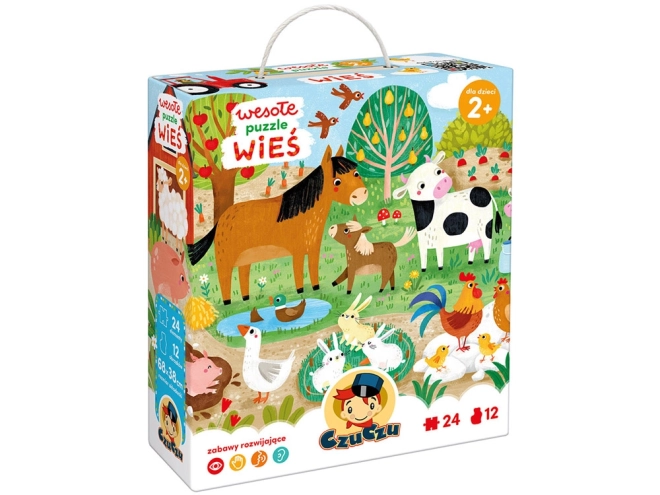 Fröhliche Bauernhof-Puzzle - 24 Teile