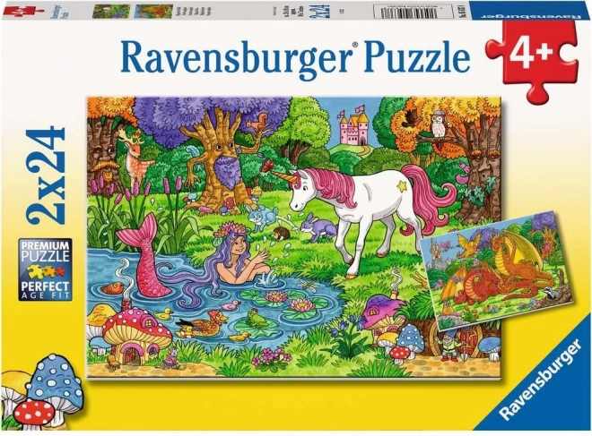 Ravensburger Puzzle Zauberwald 2x24 Teile