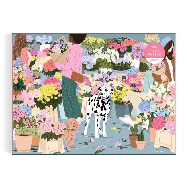 Floraler Markt Puzzle 1000 Teile