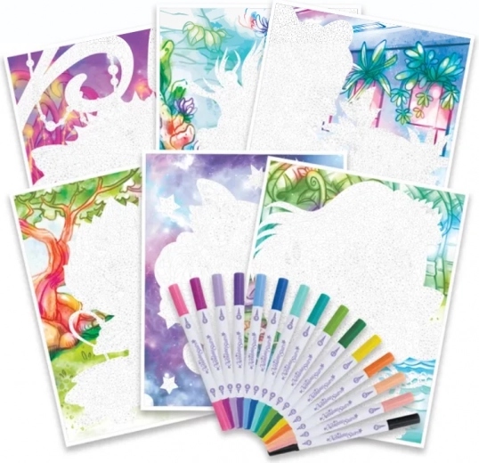 15 doppelseitige Filzstifte mit einer reichhaltigen Farbpalette