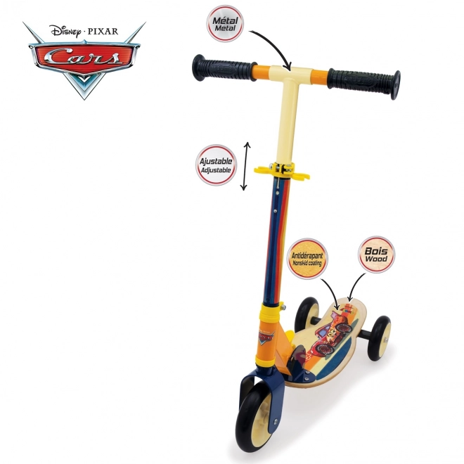 Smoby dreirädriger Kinderroller Cars Holz