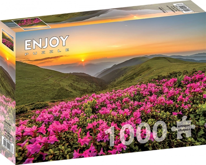 Genieße Puzzle Rosaroter Sonnenuntergang 1000 Teile