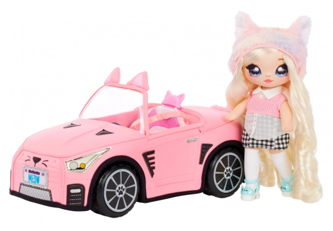 Na! Na! Na! Überraschung Cabrio Rosa Katze Plüschauto