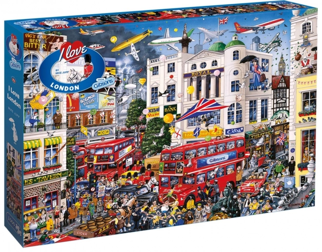 Gibsons Puzzle Ich liebe London 1000 Teile