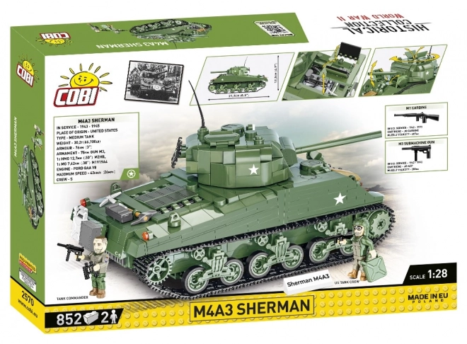 Cobi II Weltkrieg M4A3 Sherman Panzer Modell