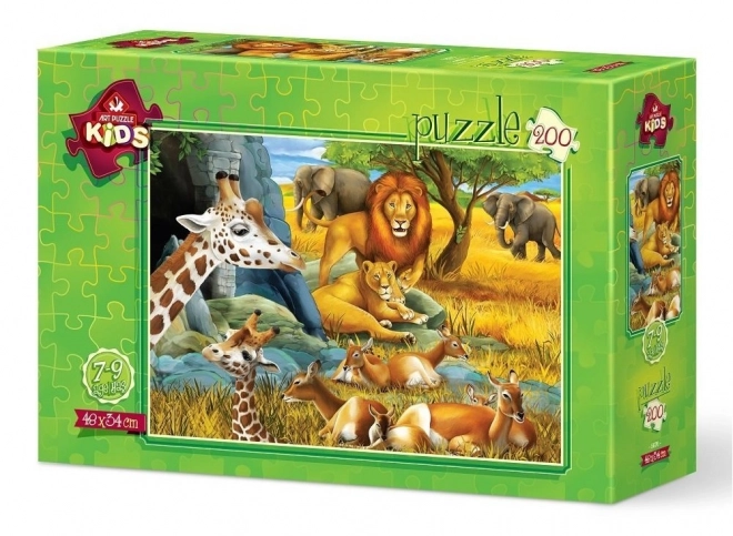 Puzzle Tiere Der Savanne 200 Teile