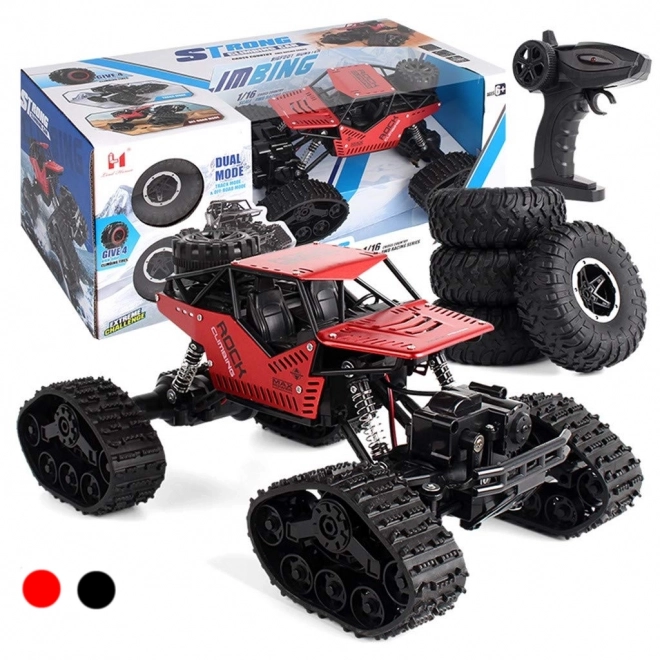 Zuverlässiges RC-Geländewagen 4x4 in Schwarz – Rot