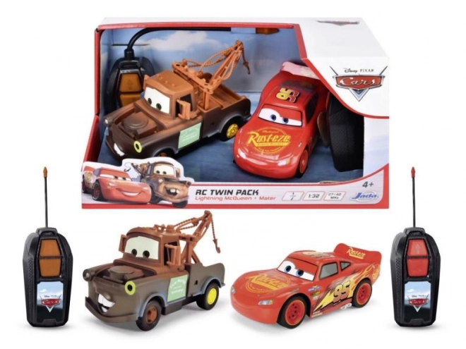 Fernsteuerbare Autos Lightning McQueen und Mater Twin Pack