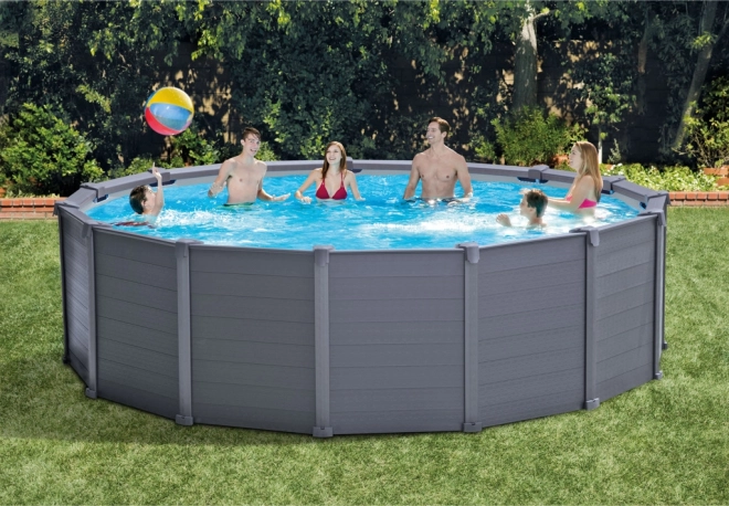 Schwimmbecken Komplettset 4,78 x 1,24 m