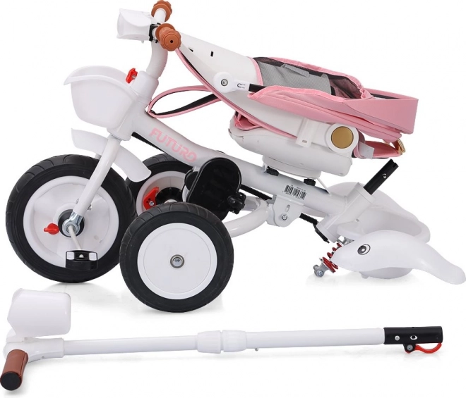 Chipolino Kinder Dreirad Princess mit Verdeck 2-in-1