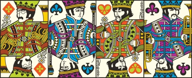 The Beatles Spielkarten Deck Blau