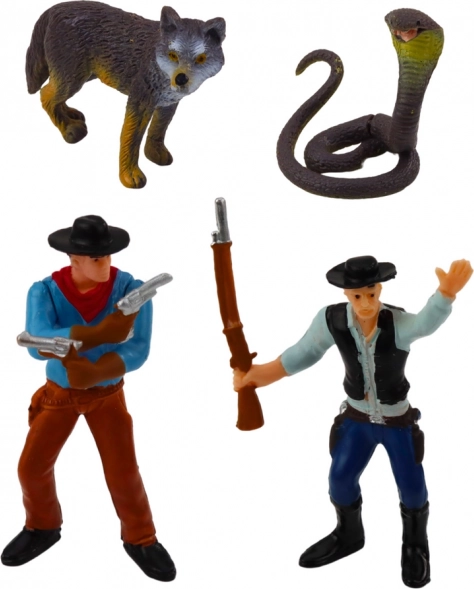 Westliches Cowboy-Set mit Figuren