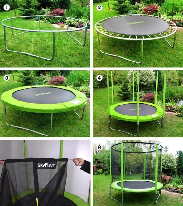 Trampolin SkyFlyer Ring 2in1 180cm mit Leiter