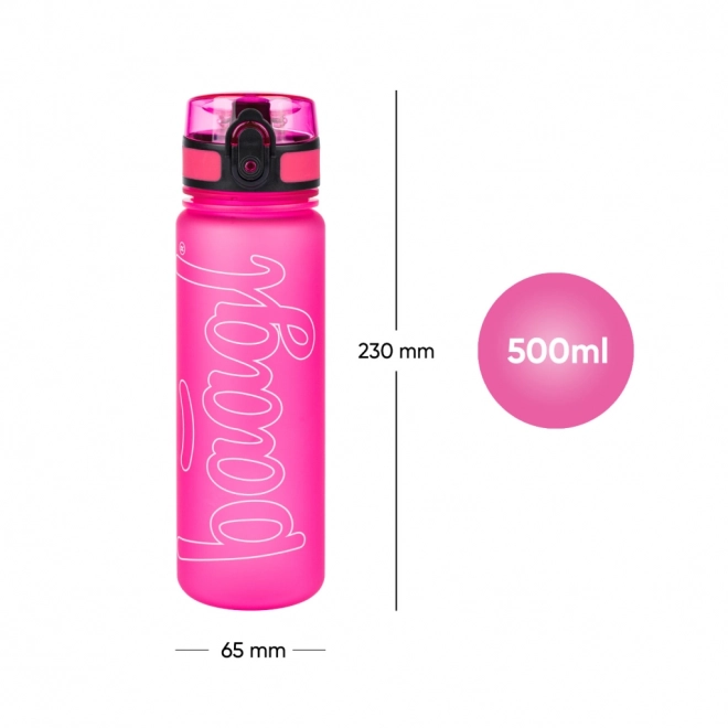 Tritan Trinkflasche Logo Rosa 500 ml