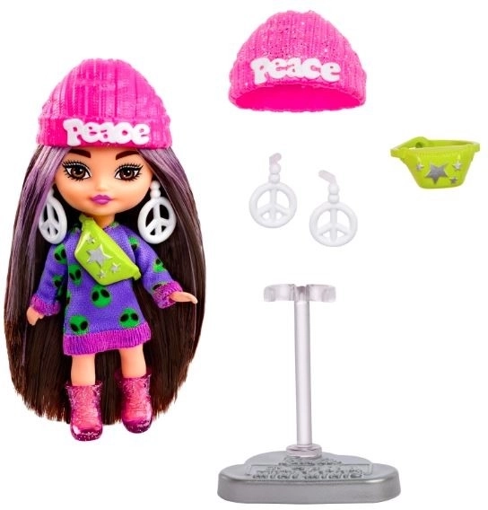 Barbie Extra Mini Minis Modepuppe mit Zubehör