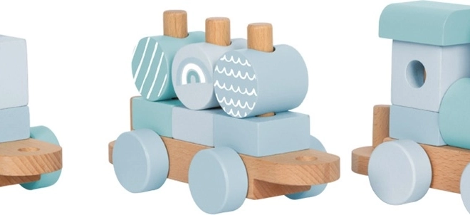 Small Foot Holzspielzeug Zug blau