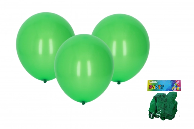 Grüne Luftballons - Set mit 10 Stück