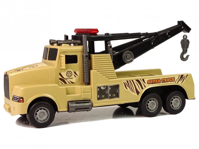 Autoabschleppwagen Pannenhilfe 1:10 – Seil Militär Braun