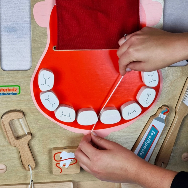 Masterkidz Wand-Sensoriktafel Mundhygiene Montessori