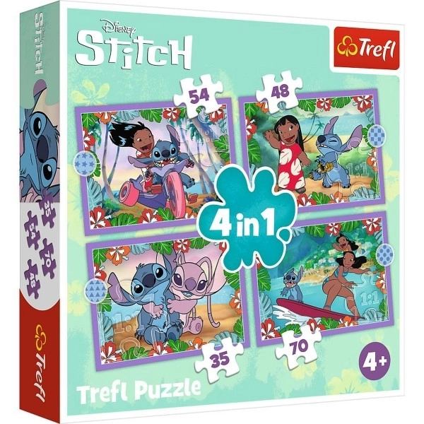 Puzzle Verrückter Tag mit Lilo & Stitch