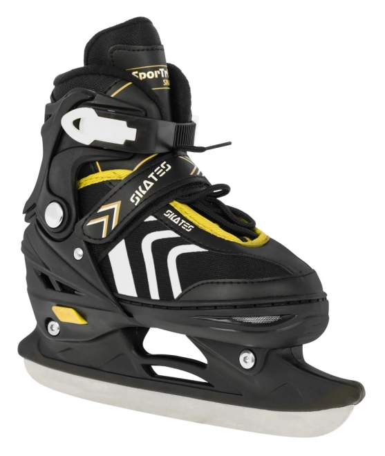 4-in-1 Rollschuhe, Schlittschuhe, Skates Set für Kinder Größe 29-33 Pink – Gelb