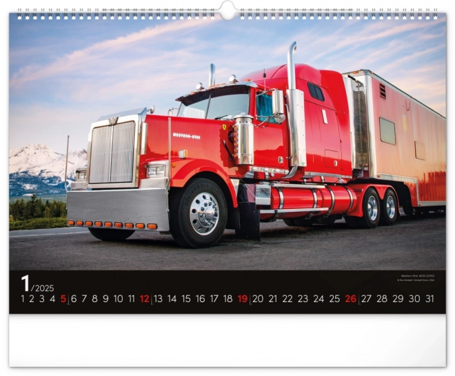 Wandkalender Trucks 2025