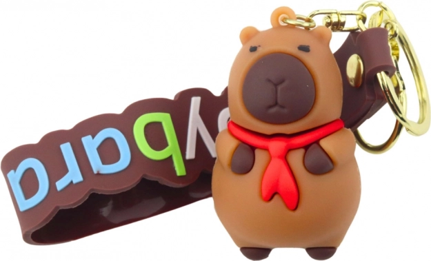 Anhänger Capybara mit rotem Schal