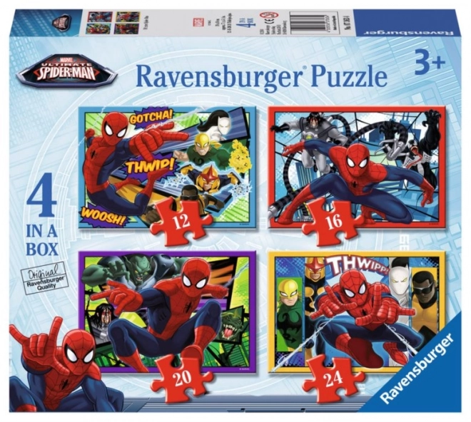 Kinderpuzzle Spider-Man 4-in-1 Set