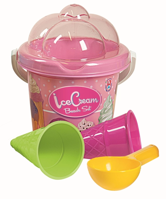 Androni Sandspielzeug Eiscreme Set - klein, rosa