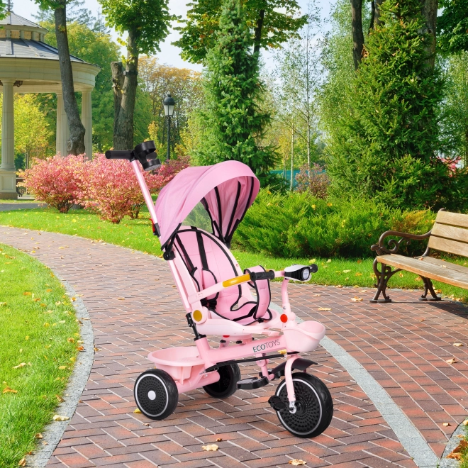 2-in-1 Dreirad Kinderwagen ECOTOYS