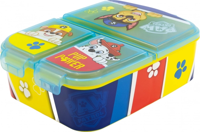 Lunchbox für Kinder 3 Fächer Paw Patrol Chase in Gelb und Blau