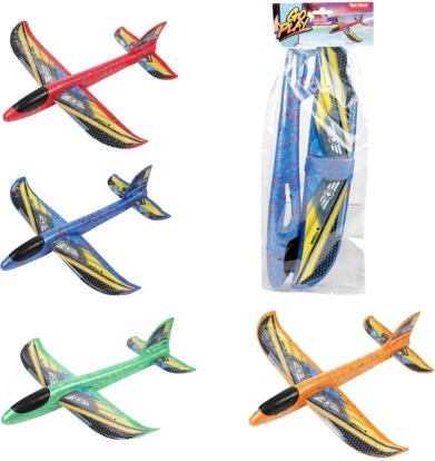 Wurf-Polystyrol-Flugzeug 39 cm – leichter Gleiter für Kinder und Erwachsene