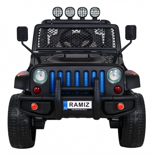 Geländewagen Raptor Drifter Flames + Fernbedienung + Antrieb 4x4 + Stauraum + Langsamer Start + MP3 LED