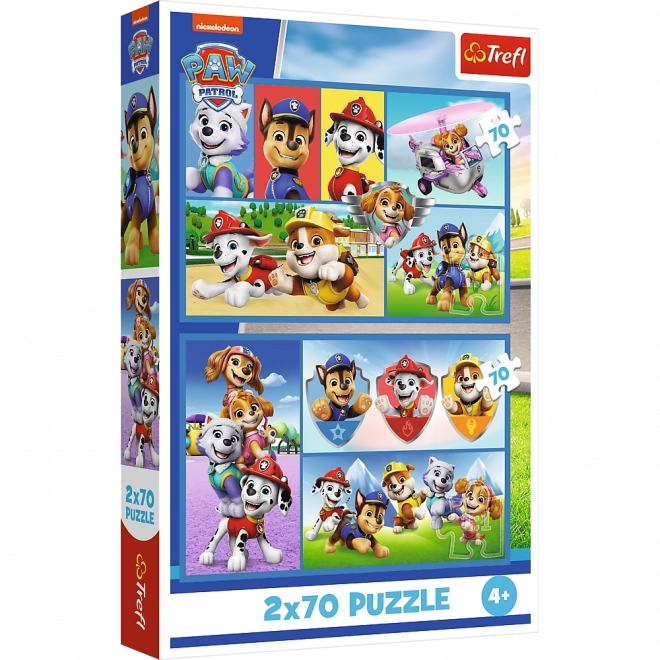 Doppelpuzzle 70 Teile - PAW Patrol Herrschen