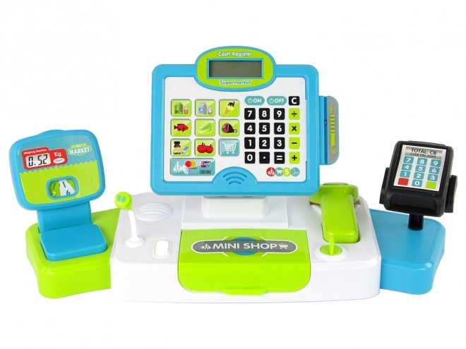 Interaktive Kinderkasse mit Waage und Terminal