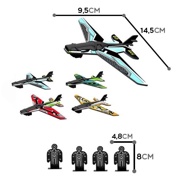 Automatische Flugzeugabschussvorrichtung mit 4 Flugzeugen