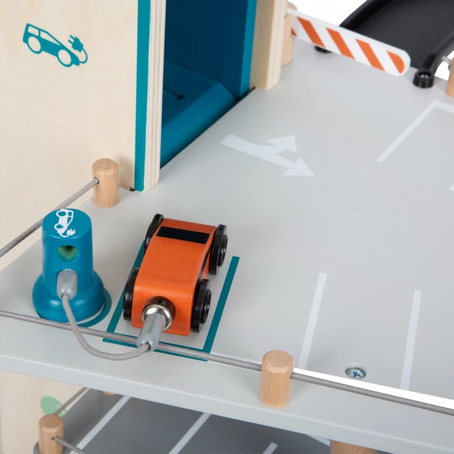 Small Foot Holz-Rennparkplatz