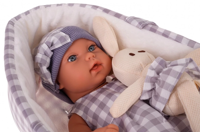 Puppen-Set Baby mit Zubehör Lila