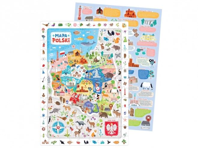 Puzzle Mapa von Polen 100 Teile