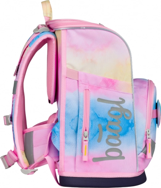 Baagl Set Zippy Plus Rainbow Unicorn: Schulranzen, Federmäppchen, Beutel, Schürze, Geldbörse
