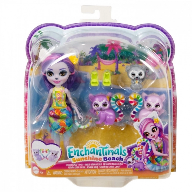 Enchantimals Lorinda Lemur und Lemuren Familie