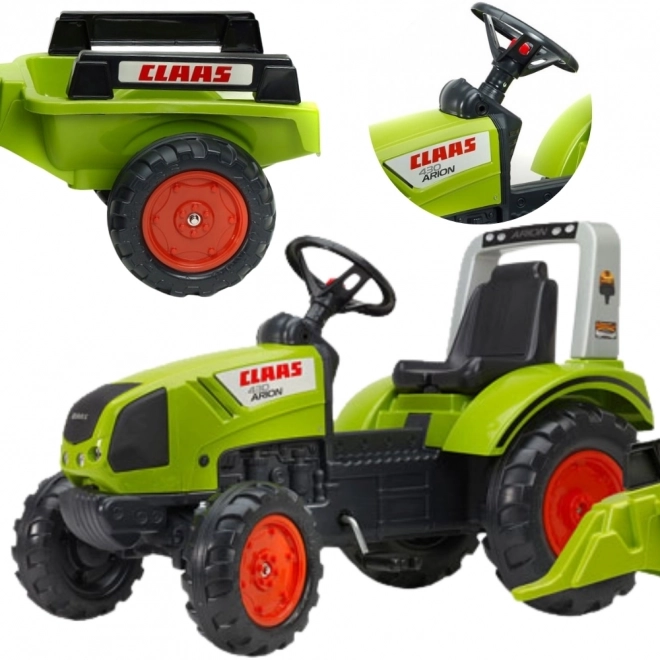 FALK Traktor Pedal Claas Arion 430 mit Anhänger