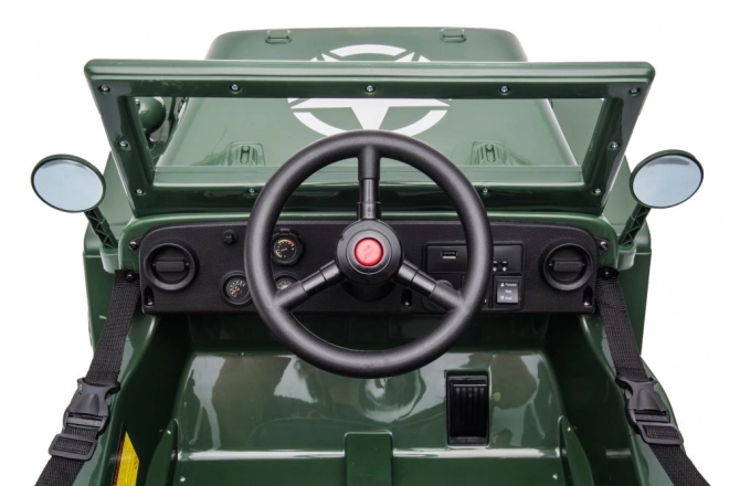 Elektroauto für Kinder 4x4 Armeegrün