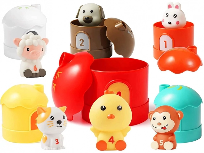 Gummitiere Puppenhaus-Spielset